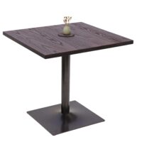 Bistrotisch Bartisch Industrial Ulme Holz 75x80x80cm dunkelbraun
