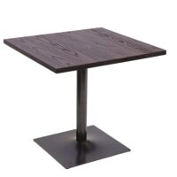 Bistrotisch Bartisch Industrial Ulme Holz 75x80x80cm dunkelbraun