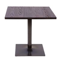 Bistrotisch Bartisch Industrial Ulme Holz 75x80x80cm dunkelbraun