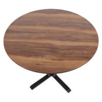 Bistrotisch Esstisch Massivholz HPL Laminat Ø92cm Sheesham-Optik