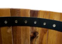 Runder Blumenkasten aus Akazienholz 50x34 cm Outdoor