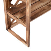 Blumenständer mit 3 Etagen, platzsparend aus Tannenholz.