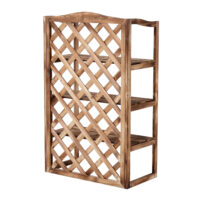 Blumenständer mit 3 Etagen, platzsparend aus Tannenholz.