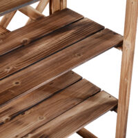 Blumenständer mit 3 Etagen, platzsparend aus Tannenholz.