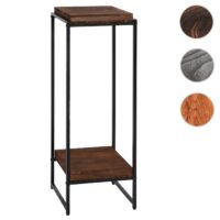 Blumentisch JAM-K71 Beistelltisch FSC Metall dunkelbraun 101cm