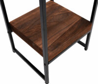 Blumentisch JAM-K71 Beistelltisch FSC Metall dunkelbraun 101cm