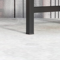 Blumentopfständer verstellbar eckig mit 6 Ebenen aus Metall schwarz