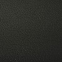 Schwarze Bodenschutzmatte für Fitnessgeräte.