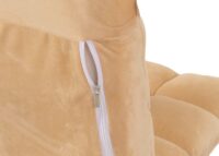 Bodensessel Relaxsessel Bodenkissen Klappsessel 6 Positionen Samt beige