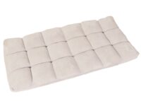 Bodensessel Relaxsessel Bodenkissen Klappsessel 6 Positionen Samt creme-grau