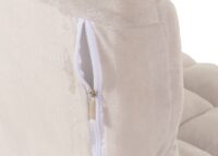 Bodensessel Relaxsessel Bodenkissen Klappsessel 6 Positionen Samt creme-grau