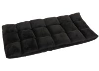 Bodensessel Relaxsessel Bodenkissen Klappsessel 6 Positionen Samt schwarz
