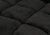 Bodensessel Relaxsessel Bodenkissen Klappsessel 6 Positionen Samt schwarz