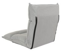 Bodensessel Relaxsessel Bodensofa Klappsessel 6 Positionen Samt hellgrau