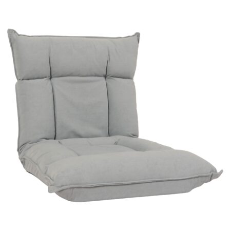 Bodensessel Relaxsessel Bodensofa Klappsessel 6 Positionen Samt hellgrau