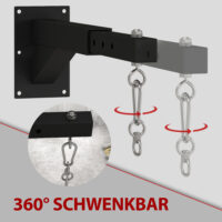 Boxsackhalterung Wandmontage längenverstellbar bis 60kg Stahl