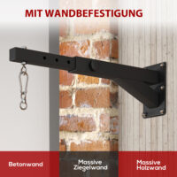 Boxsackhalterung Wandmontage längenverstellbar bis 60kg Stahl