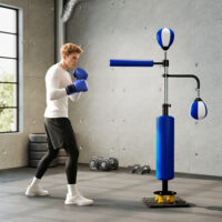 Boxstand mit Speedball und Kickpolster höhenverstellbar