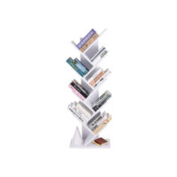 Freistehendes Bücherregal mit acht Stöcken, modernes und platzsparendes Design.