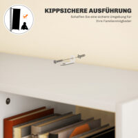 Bücherregal 9 Regale 1 Schublade mit Anti-Kippsicherung 60x26x158cm Weiss – Produktfoto zeigt modernes Design, hochwertige Materialien und funktionale Eigenschaften ideal für Wohn- oder Arbeitsbereiche. Perfekt als Einrichtungsinspiration oder zur Produktpräsentation in einem Onlineshop.