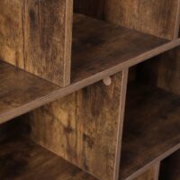 Bücherregal freistehend Standregal Holz Rustikal Braun