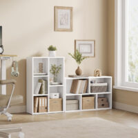 Bücherregal Kinderzimmerregal 5 Fächer Holz Weiss