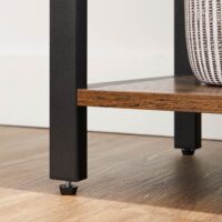 Bücherregal Regal Standregal Stahlrahmen Braun Schwarz