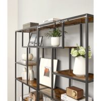 Standregal Bücherregal mit 6 Ebenen und 180cm Höhe IndustrialVIBE.