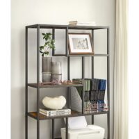 Standregal Bücherregal mit 6 Ebenen und 180cm Höhe IndustrialVIBE.