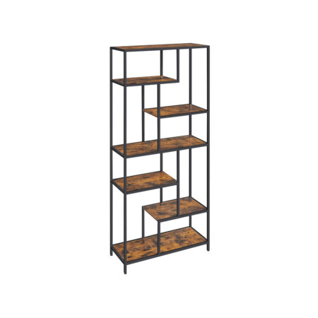 Standregal Bücherregal mit 6 Ebenen und 180cm Höhe IndustrialVIBE.