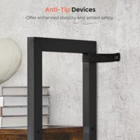 Grosses Bücherregal mit 14 Ablagen im IndustrialVIBE-Stil für Bücher und Deko.