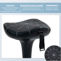 Bürohocker ergonomisch höhenverstellbar schwenkbar schwarz