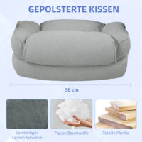 Bürostuhl ergonomisch belastbar gepolstert bis 200kg hellgrau