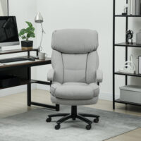 Bürostuhl ergonomisch belastbar gepolstert bis 200kg hellgrau