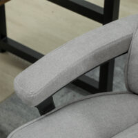 Bürostuhl ergonomisch belastbar gepolstert bis 200kg hellgrau