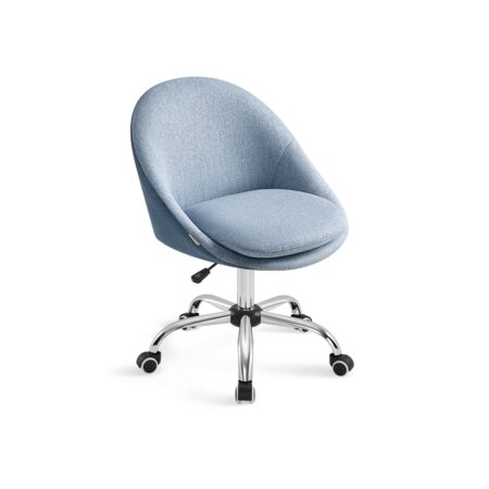 Bürostuhl Chefsessel Retro höhenverstellbar Stoff Grau