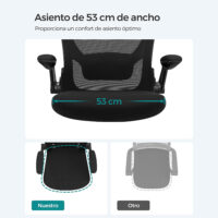 Ergonomischer Bürostuhl 35cm Sitzbreite