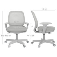 Bürostuhl ergonomisch höhenverstellbar drehbar grau