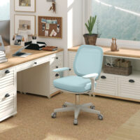Bürostuhl ergonomisch höhenverstellbar drehbar grün