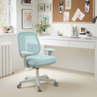 Bürostuhl ergonomisch höhenverstellbar drehbar grün