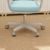 Bürostuhl ergonomisch höhenverstellbar drehbar grün