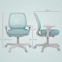 Bürostuhl ergonomisch höhenverstellbar drehbar grün