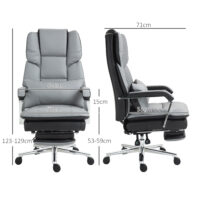 Bürostuhl ergonomisch verstellbar hellgrau schwarz