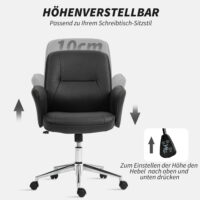 Bürostuhl ergonomisch höhenverstellbar mit Wippfunktion bis 120kg Schwarz – Produktfoto zeigt modernes Design, hochwertige Materialien und funktionale Eigenschaften ideal für Wohn- oder Arbeitsbereiche. Perfekt als Einrichtungsinspiration oder zur Produktpräsentation in einem Onlineshop.
