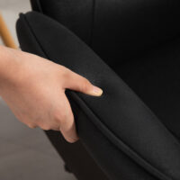 Bürostuhl ergonomisch höhenverstellbar mit Wippfunktion bis 120kg Schwarz – Produktfoto zeigt modernes Design, hochwertige Materialien und funktionale Eigenschaften ideal für Wohn- oder Arbeitsbereiche. Perfekt als Einrichtungsinspiration oder zur Produktpräsentation in einem Onlineshop.