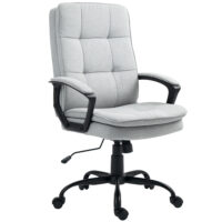 Bürostuhl ergonomisch höhenverstellbar mit Kippfunktion grau