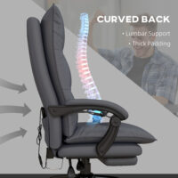 Bürostuhl ergonomisch belastbar mit Massage Heizung und Fussstütze