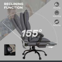 Bürostuhl ergonomisch belastbar mit Massage Heizung und Fussstütze