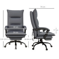 Bürostuhl ergonomisch belastbar mit Massage Heizung und Fussstütze