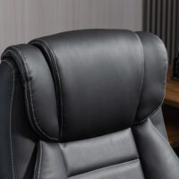 Bürostuhl ergonomisch höhenverstellbar mit Massage schwarz